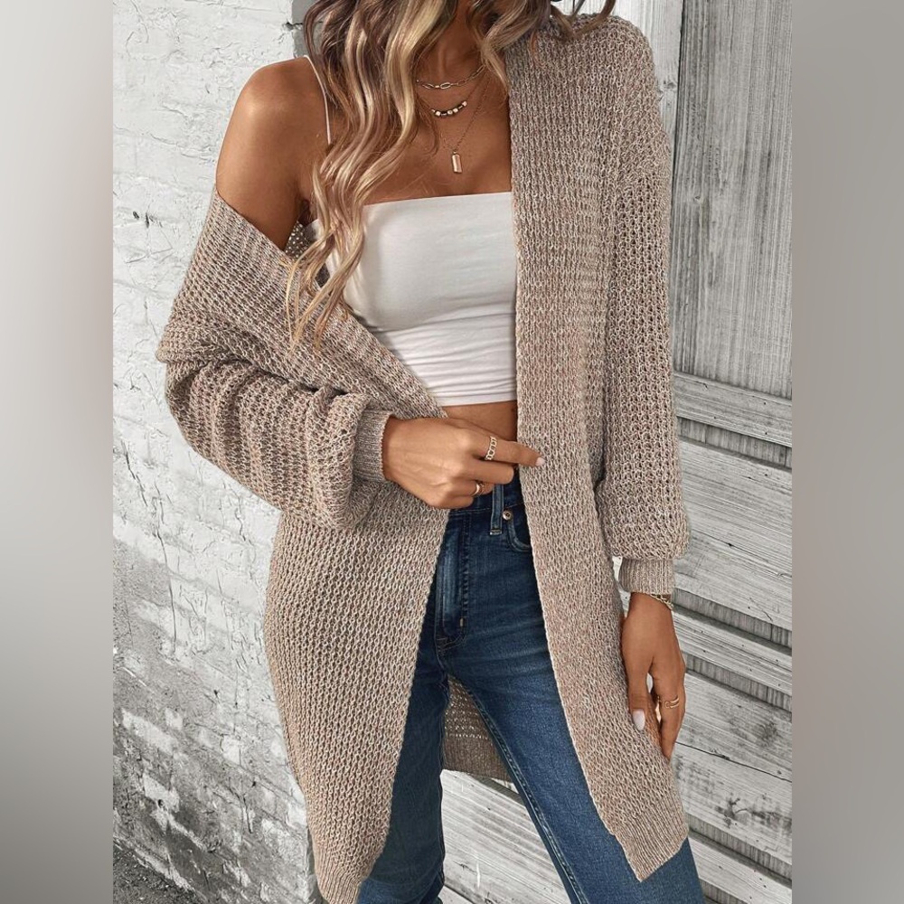Tan cardigan ￼